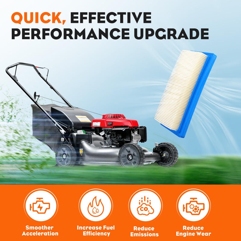 Hipa 17218-ZG9-M00 Air Filter + Pre Filter for HONDA HR215 HRM215 HRB215 GXV140 HRC215 HRM195 Lawn Mower 149cc Parts Replace 17211-ZG9-M00 17218-ZG9-M00 Filter Pack of 2 - Image 4